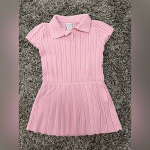 Ralph Lauren Light Pink Cable-Knit Polo Dress size 24 Months worn one time only
